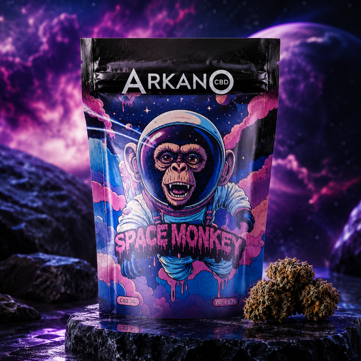 Space Monkey CBD Indoor Infusionado | Flor Aromática Premium