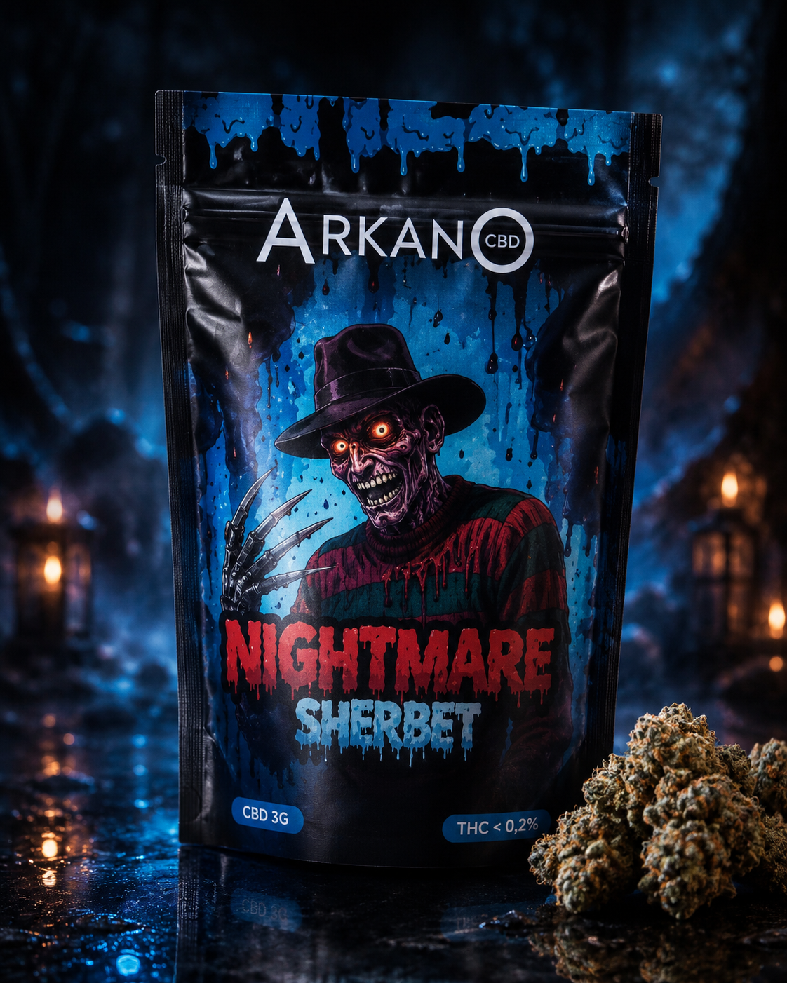 Nightmare Sherbet CBD Indoor Infusionado | Flor Aromática Strong